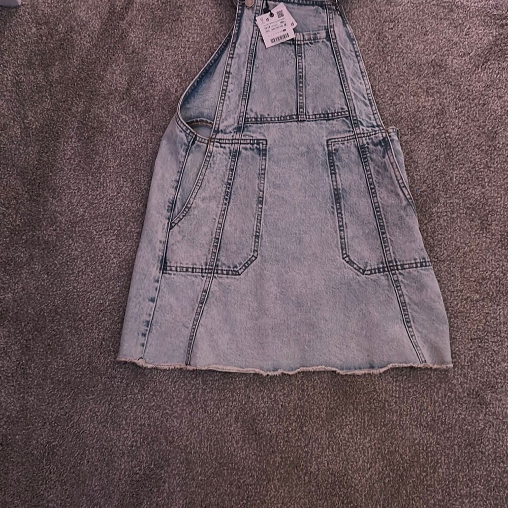Zara Blue Mini Dress A-line Flare